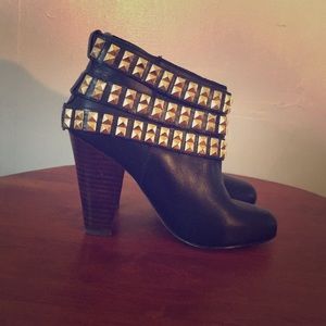 Betsey Johnson Studded Ankle Boots